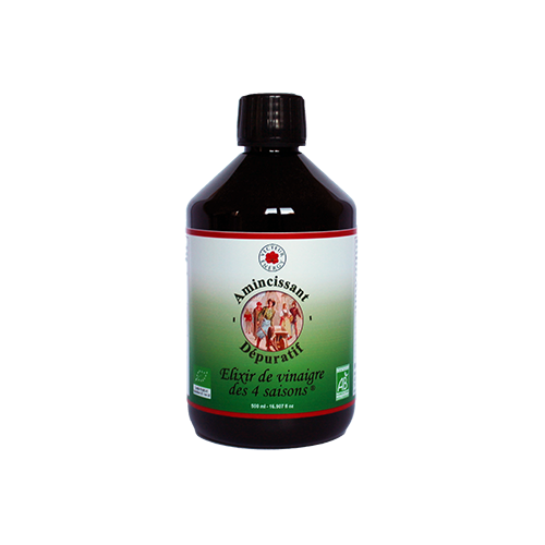 Vinaigre amincissant - Bio* - Elixir des 4 Saisons - 500 ml - Vecteur Energy