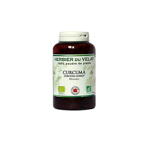 Curcuma - Bio* - 180 gélules de plante - Phytothérapie - Vecteur Energy