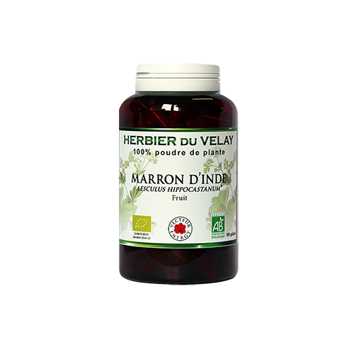 Marron d'Inde - Bio* - 180 gélules de plante - Phytothérapie - Vecteur Energy