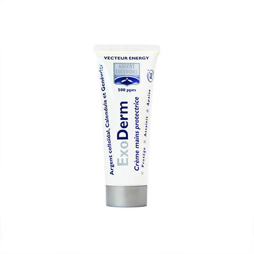 Exoderm crème mains protectrices certifiée Bio 500 ppm - 75 ml