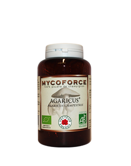 Agaricus- 180 gélules - Bio* -  Mycoforce - Poudre de champignon - Vecteur Energy