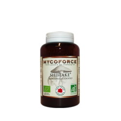 Shiitaké- 180 gélules - Bio* -  Mycoforce - Poudre de champignon - Vecteur Energy