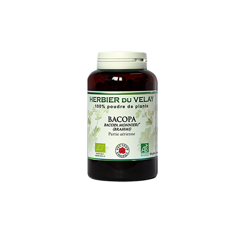 Bacopa - Bio* - 180 gélules de plante - Phytothérapie - Vecteur Energy