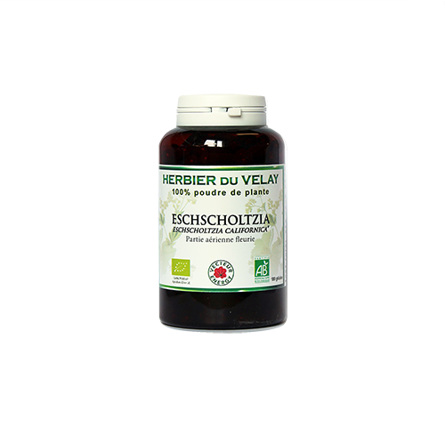 Eschscholtzia - Bio* - 180 gélules de plante - Phytothérapie - Vecteur Energy
