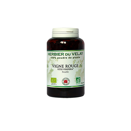 Vigne rouge - Bio* - 180 gélules de plante - Phytothérapie - Vecteur Energy