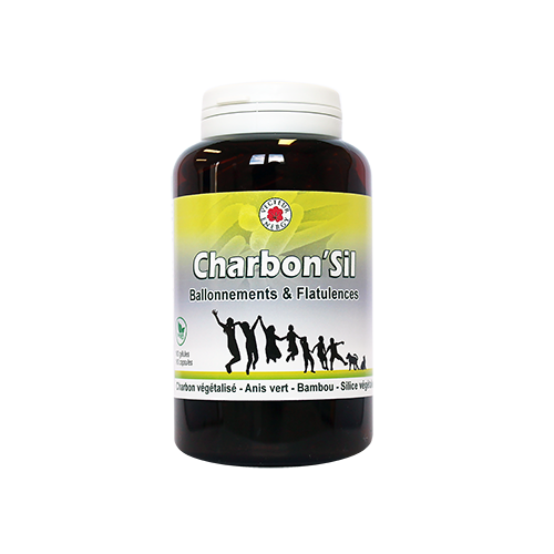 Charbon'Sil - 180 gélules - Complément alimentaire - Vecteur Energy