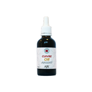 AJR Cuivre Or Argent - 50 ml - Oligoélément - Vecteur Energy