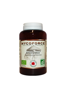 Shiitaké- 180 gélules - Bio* -  Mycoforce - Poudre de champignon - Vecteur Energy